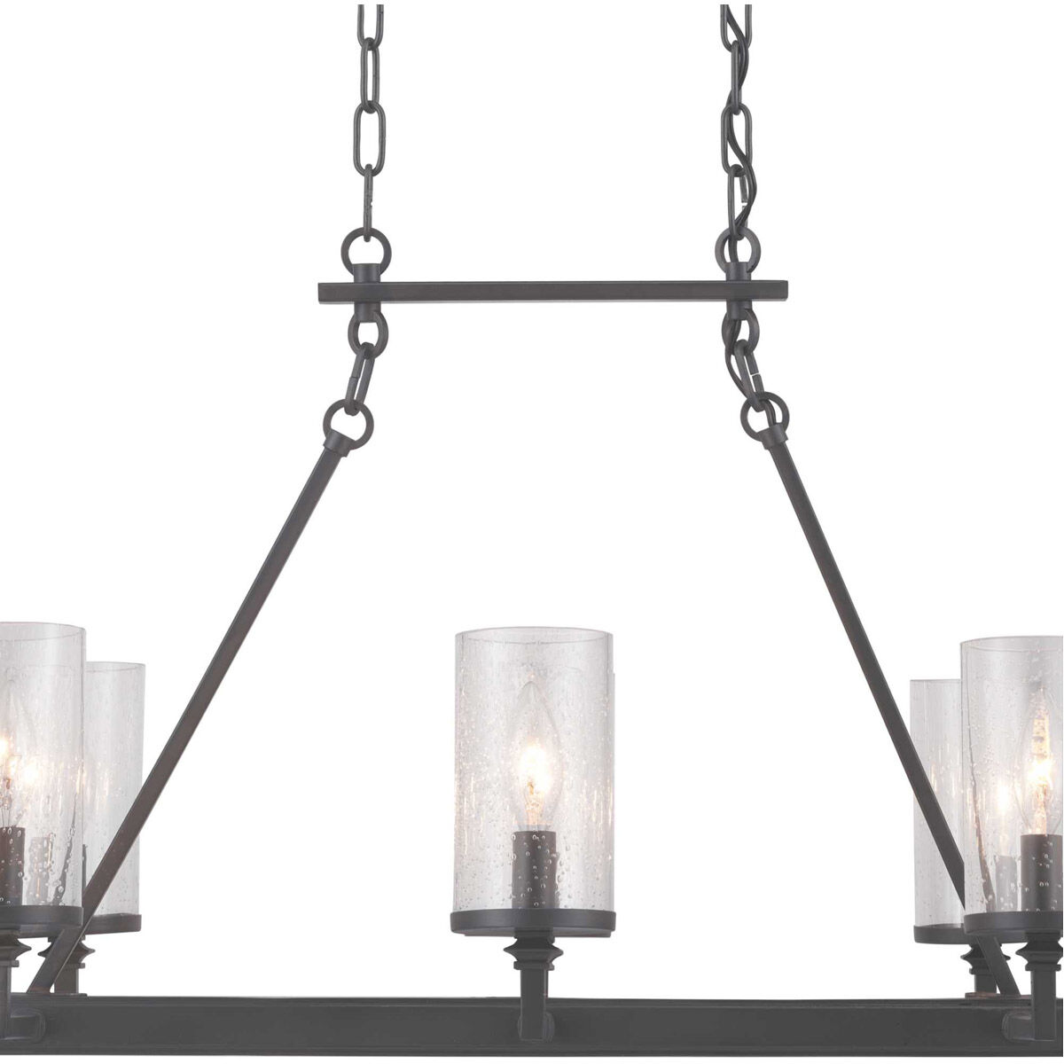 Tralee 8 Light 38 inch Graphite Chandelier Ceiling Light, Design Series