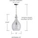 Tatum 1 Light 12 inch Brushed Pewter Pendant Ceiling Light