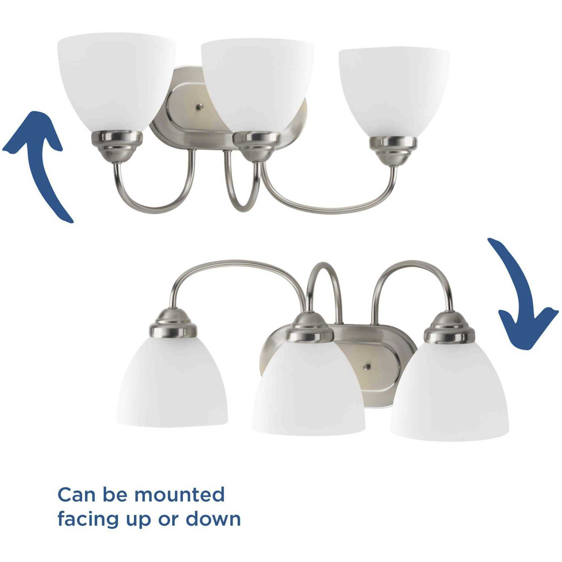 Armstrong 3 Light 21.63 inch Brushed Nickel Bath Vanity Wall Light