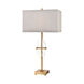 Arvana 34 inch 150 watt Clear with Cafe Bronze Table Lamp Portable Light