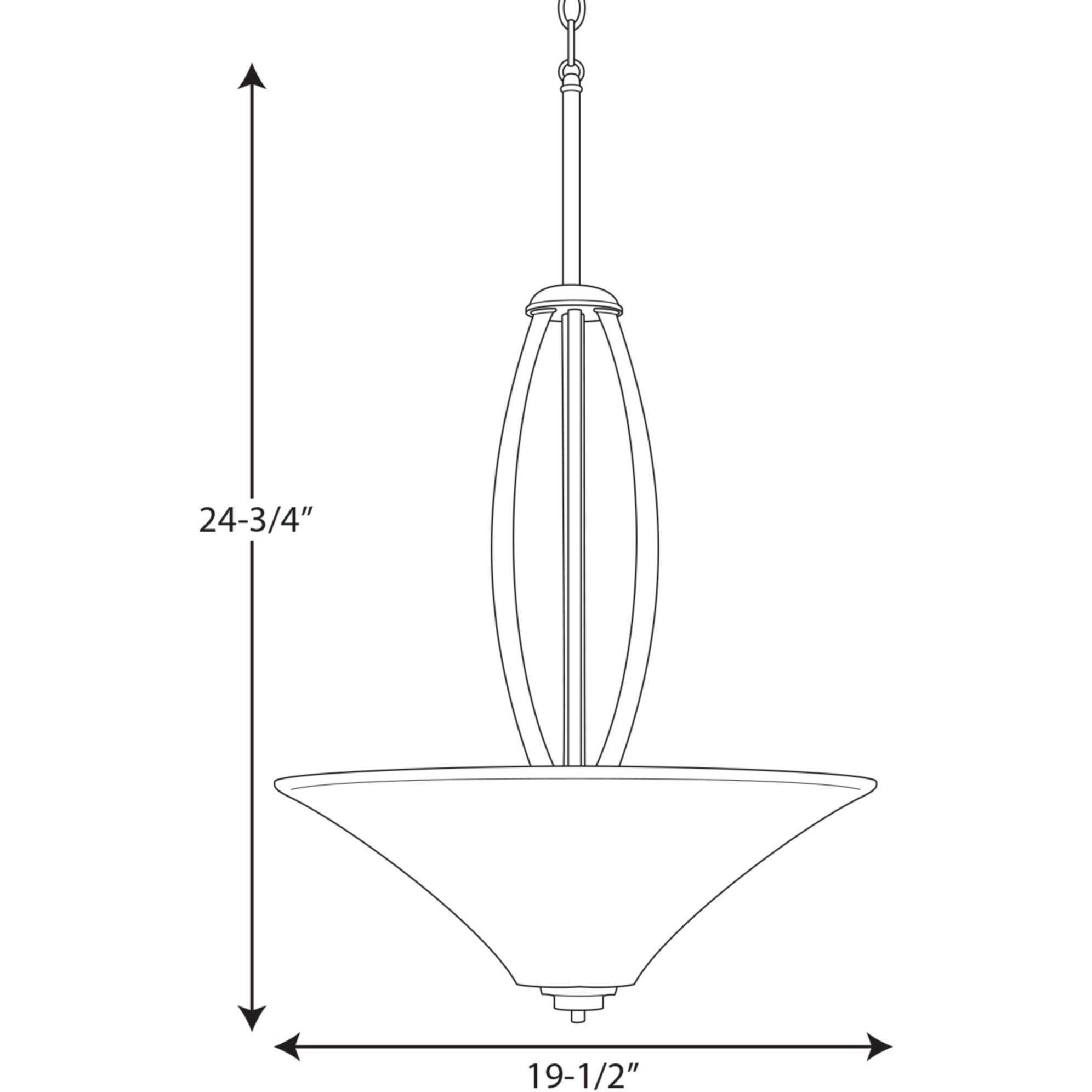 Athy 3 Light 19.5 inch Brushed Nickel Pendant Ceiling Light
