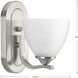 Antelo View Dr 1 Light 5.75 inch Brushed Nickel Bath Vanity Wall Light