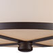 Glasgow Pl 2 Light 13 inch Oiled Bronze Flush Mount Ceiling Light