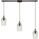 Georgetown 3 Light 36 inch Oil Rubbed Bronze Multi Pendant Ceiling Light, Configurable