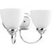 Armstrong 2 Light 13.69 inch Polished Chrome Bath Vanity Wall Light