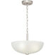 Alana Dr 3 Light 15 inch Brushed Nickel Semi-Flush Mount Convertible Ceiling Light