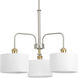 Exeter 3 Light 25 inch Brushed Nickel Chandelier Ceiling Light, Design Series