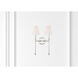 Ottone Way Sconce Wall Light in Polished Nickel