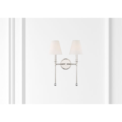 Ottone Way Sconce Wall Light in Polished Nickel