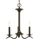 Briscoe 3 Light 17 inch Antique Bronze Chandelier Ceiling Light