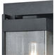 Claremont 1 Light 17 inch Matte Black Outdoor Sconce