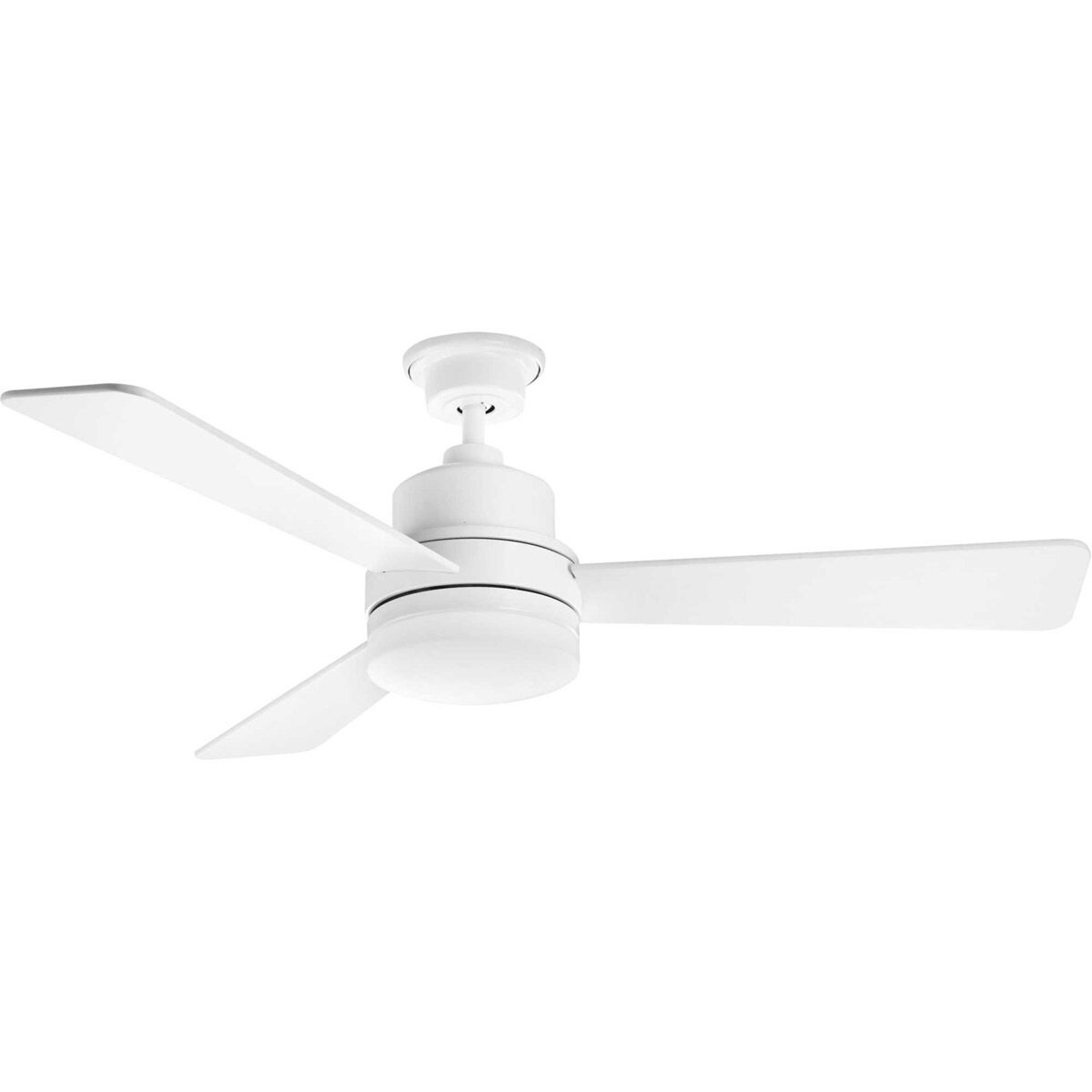 Boston 52 inch White with 0 Blades Ceiling Fan, Progress LED