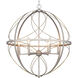 Gerald Ave 6 Light Silver Ridge Pendant Ceiling Light