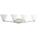 Annette St 4 Light 37.25 inch Brushed Nickel Bath Vanity Wall Light