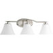 Annette St 3 Light 26.75 inch Brushed Nickel Bath Vanity Wall Light