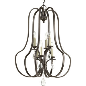 Lancaster 6 Light 22 inch Antique Bronze Foyer Pendant Ceiling Light