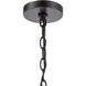 Brough 8 inch 100.00 watt Matte Black Outdoor Pendant