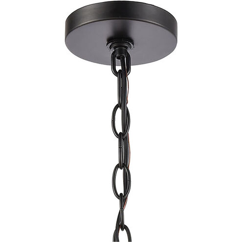 Brough 1 Light 8 inch Matte Black Outdoor Pendant