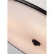 Cosenza 5 Light 30.25 inch Oil Rubbed Bronze Semi-Flush Mount Ceiling Light, Ivory Linen