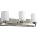 Graford 3 Light 21.75 inch Brushed Nickel Bath Vanity Wall Light