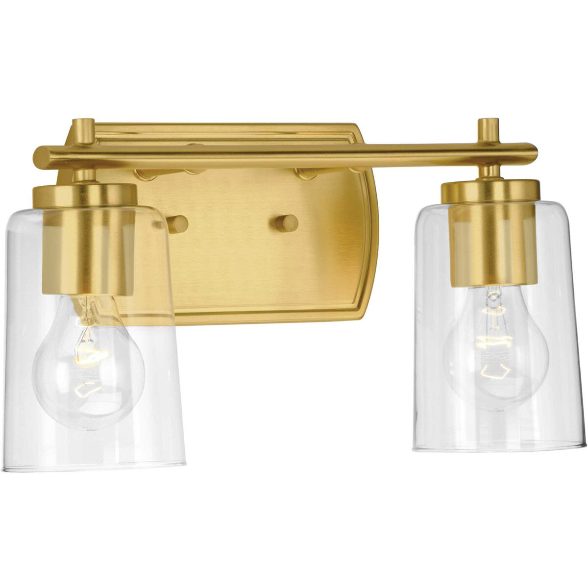 Art 2 Light 14 inch Satin Brass Bath Vanity Wall Light