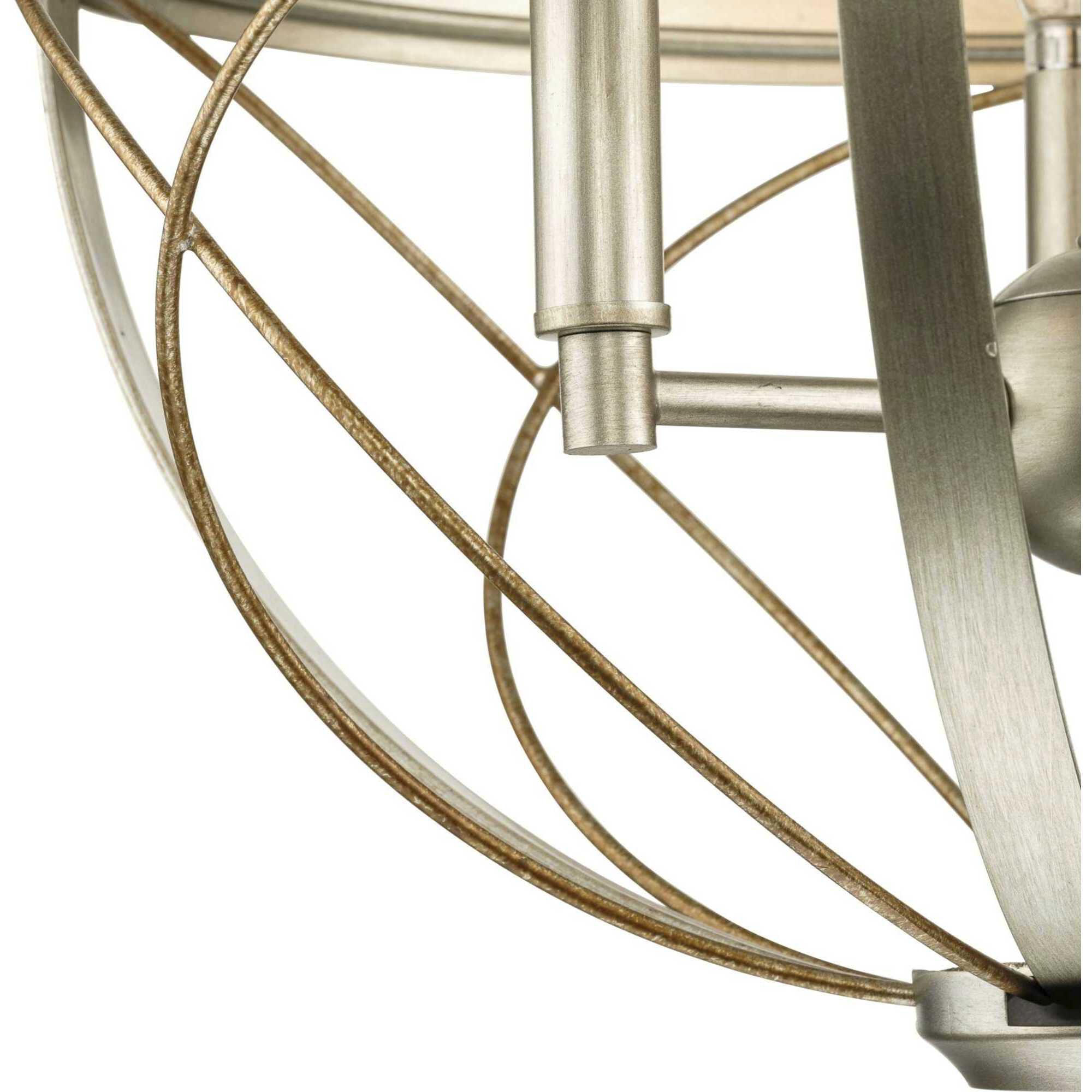 Gerald Ave 3 Light 16 inch Silver Ridge Pendant Ceiling Light
