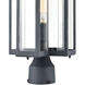 Greenock Ln 1 Light 15 inch Aged Zinc Outdoor Post Light
