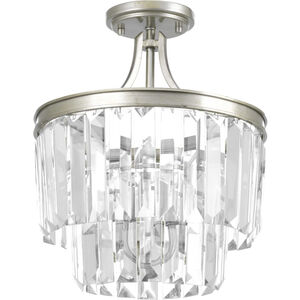 Palermo 3 Light 13 inch Silver Ridge Semi-Flush Mount Convertible Ceiling Light, Design Series