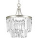 Palermo 3 Light 13 inch Silver Ridge Semi-Flush Mount Convertible Ceiling Light, Design Series