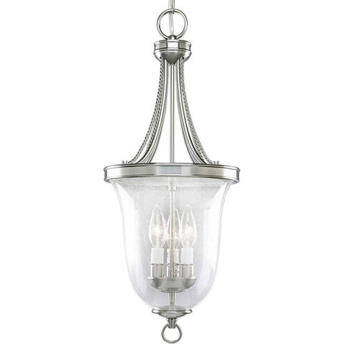 Earlywine 3 Light 10 inch Brushed Nickel Foyer Pendant Ceiling Light