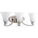 Athy 3 Light 22 inch Brushed Nickel Bath Vanity Wall Light
