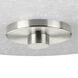 Brackettville 2 Light 12 inch Brushed Nickel Semi-Flush Mount Ceiling Light