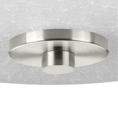Brackettville 2 Light 12 inch Brushed Nickel Semi-Flush Mount Ceiling Light