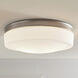 Bovina 2 Light 13.5 inch Satin Nickel Flush Mount Ceiling Light