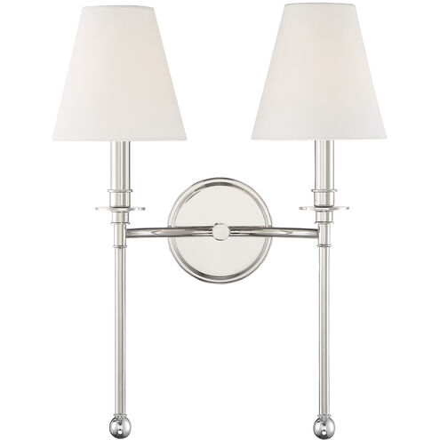 Ottone Way Sconce Wall Light in Polished Nickel
