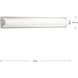 Goldthwaite LED 36 inch Brushed Nickel Bath Vanity Wall Light, Progress LED