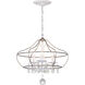 Garden Grove 3 Light 15.88 inch Cottage White Semi-Flush Mount Convertible Ceiling Light