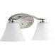 Annette St 2 Light 17 inch Brushed Nickel Bath Vanity Wall Light