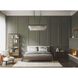 Palermo 4 Light 34 inch Antique Bronze Linear Chandelier Ceiling Light, Design Series