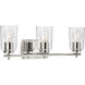 Art 3 Light 23 inch Polished Nickel Bath Vanity Wall Light