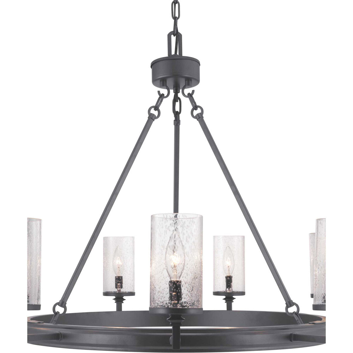 Tralee 9 Light 36 inch Graphite Chandelier Ceiling Light, Design Series