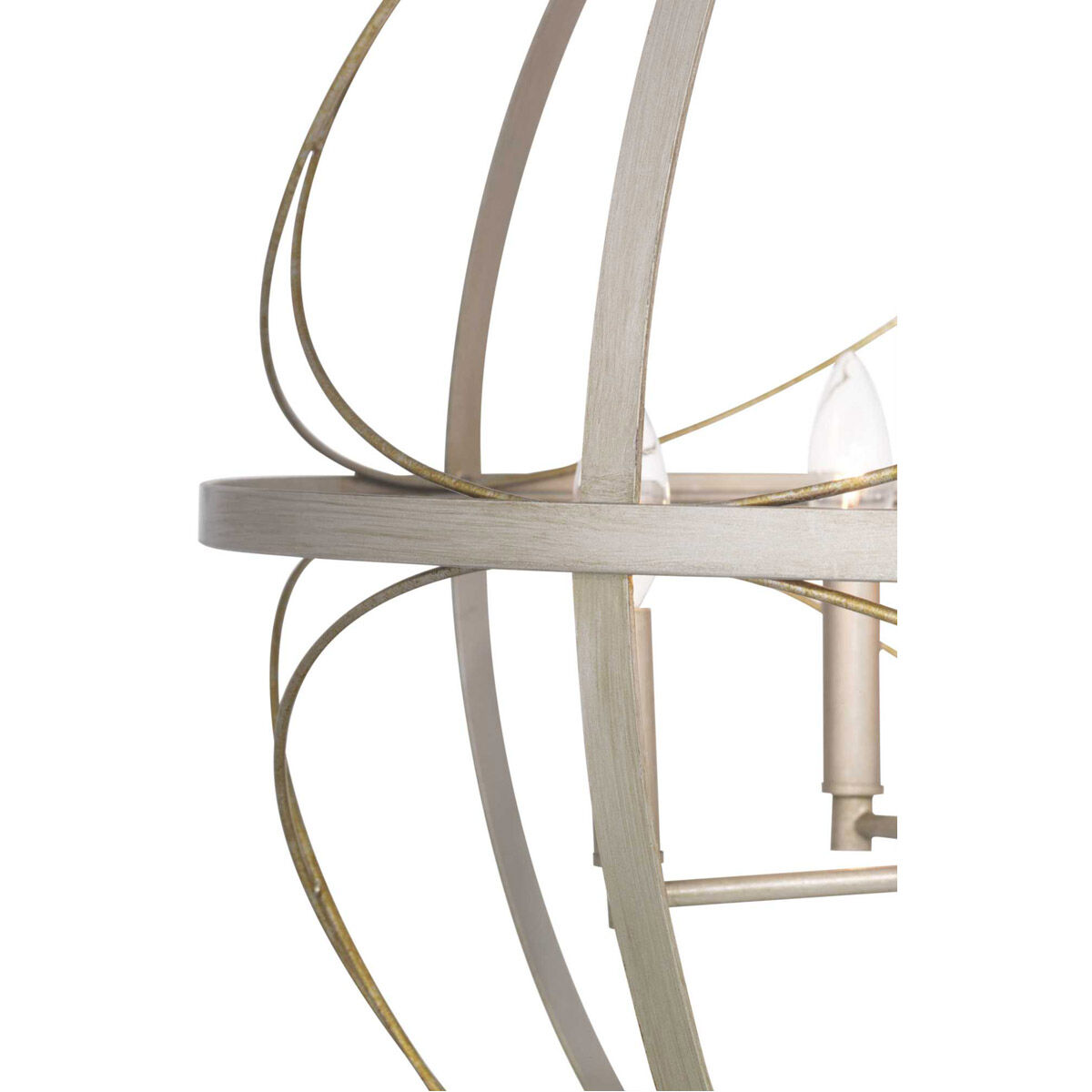 Gerald Ave 6 Light Silver Ridge Pendant Ceiling Light