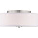 Briscoe 2 Light 13 inch Brushed Nickel Flush Mount Ceiling Light
