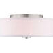 Briscoe 2 Light 13 inch Brushed Nickel Flush Mount Ceiling Light