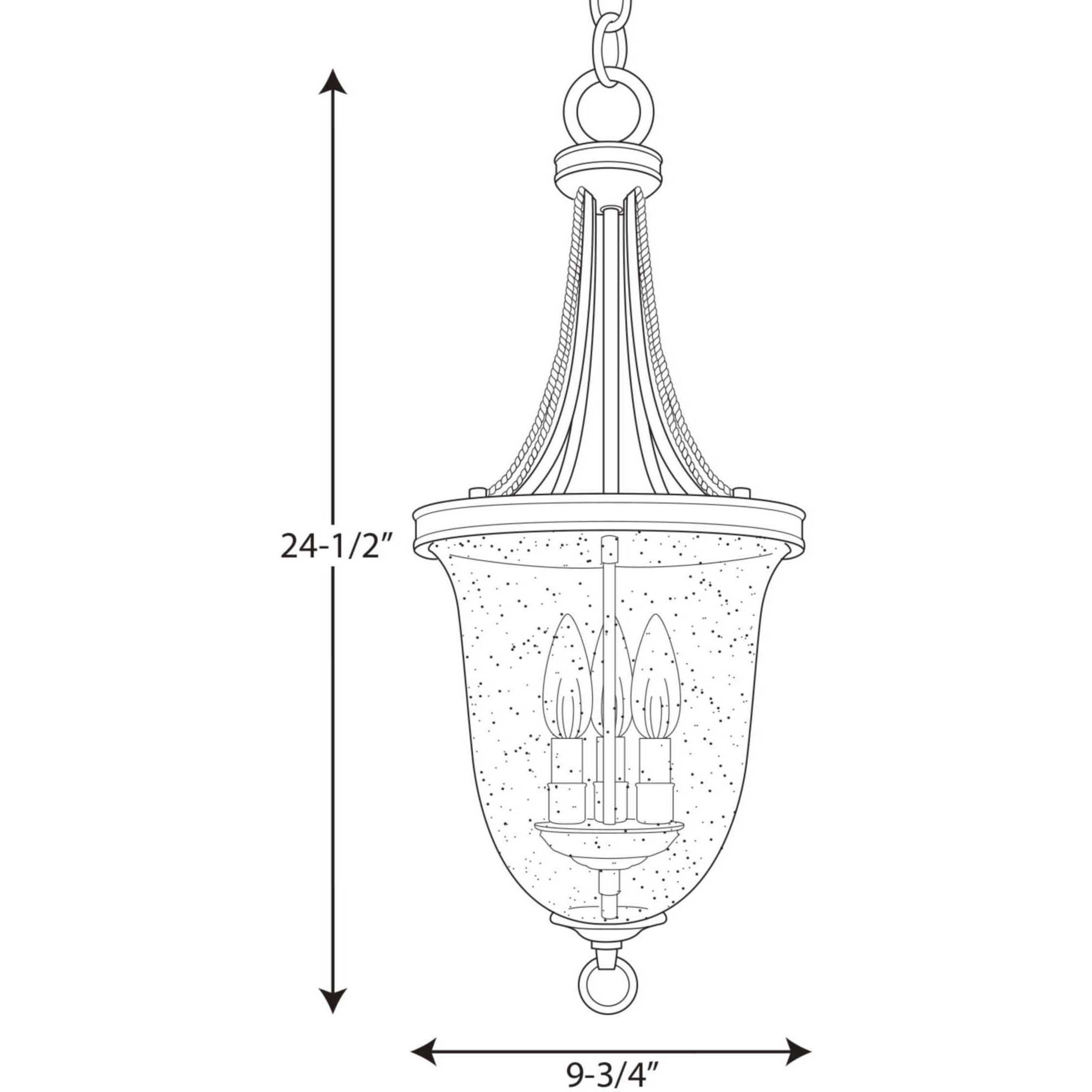 Earlywine 3 Light 10 inch Brushed Nickel Foyer Pendant Ceiling Light