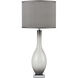 Annetta South 36 inch 150 watt Grey Smoked Opal/Chrome Table Lamp Portable Light