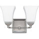 Tatum 2 Light 12.5 inch Polished Nickel Vanity Light Wall Light