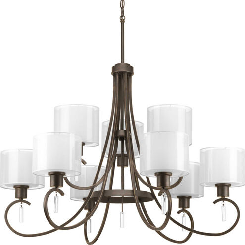 Gladden Pl 9 Light 35.63 inch Antique Bronze Chandelier Ceiling Light