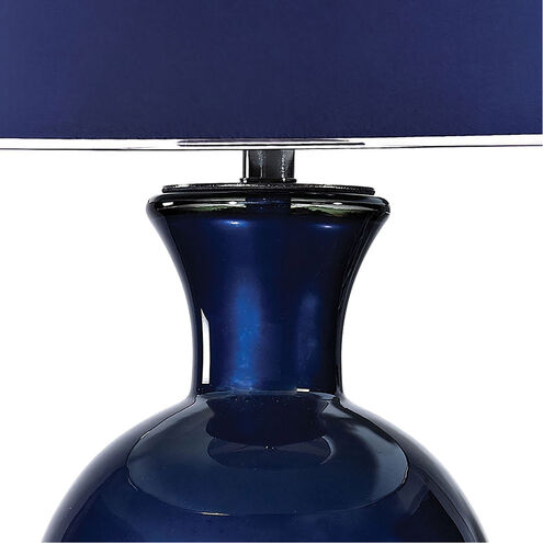 Brentwood 34 inch 150 watt Navy with Black Nickel Table Lamp Portable Light