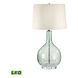 Peridot 28 inch 9.5 watt Green with Clear Table Lamp Portable Light